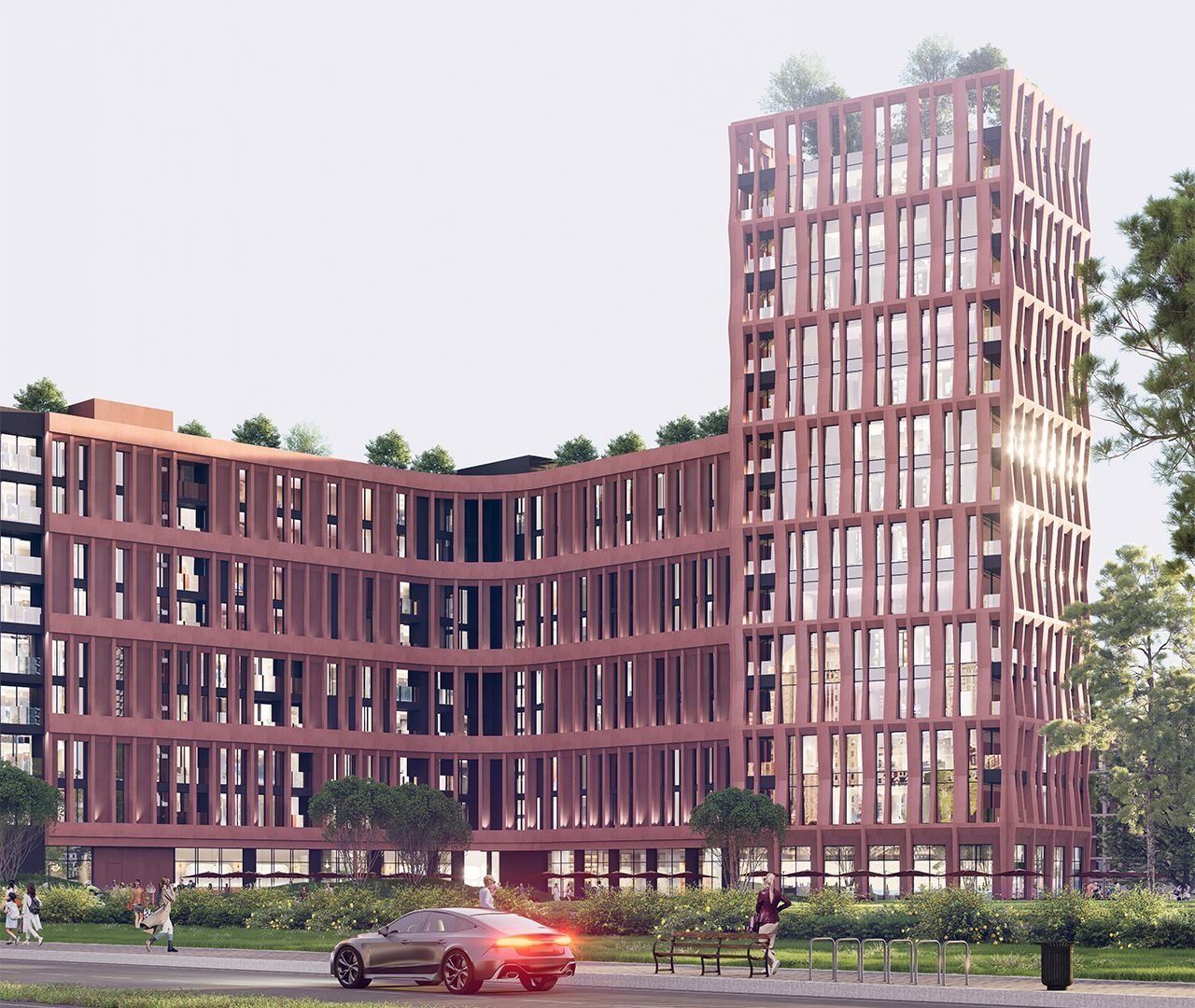 The developer's render of AXA Residence